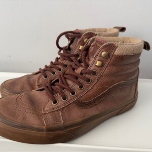 Vans Sk8-Hi MTE Brown Leather Men’s Size 9
